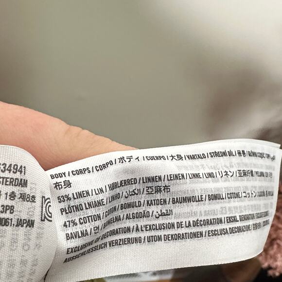 ABERCROMBIE & FITCH Linen-Blend Ultra Wide Leg Pant Olive Green Sz XS {3X4} - Picture 5 of 5